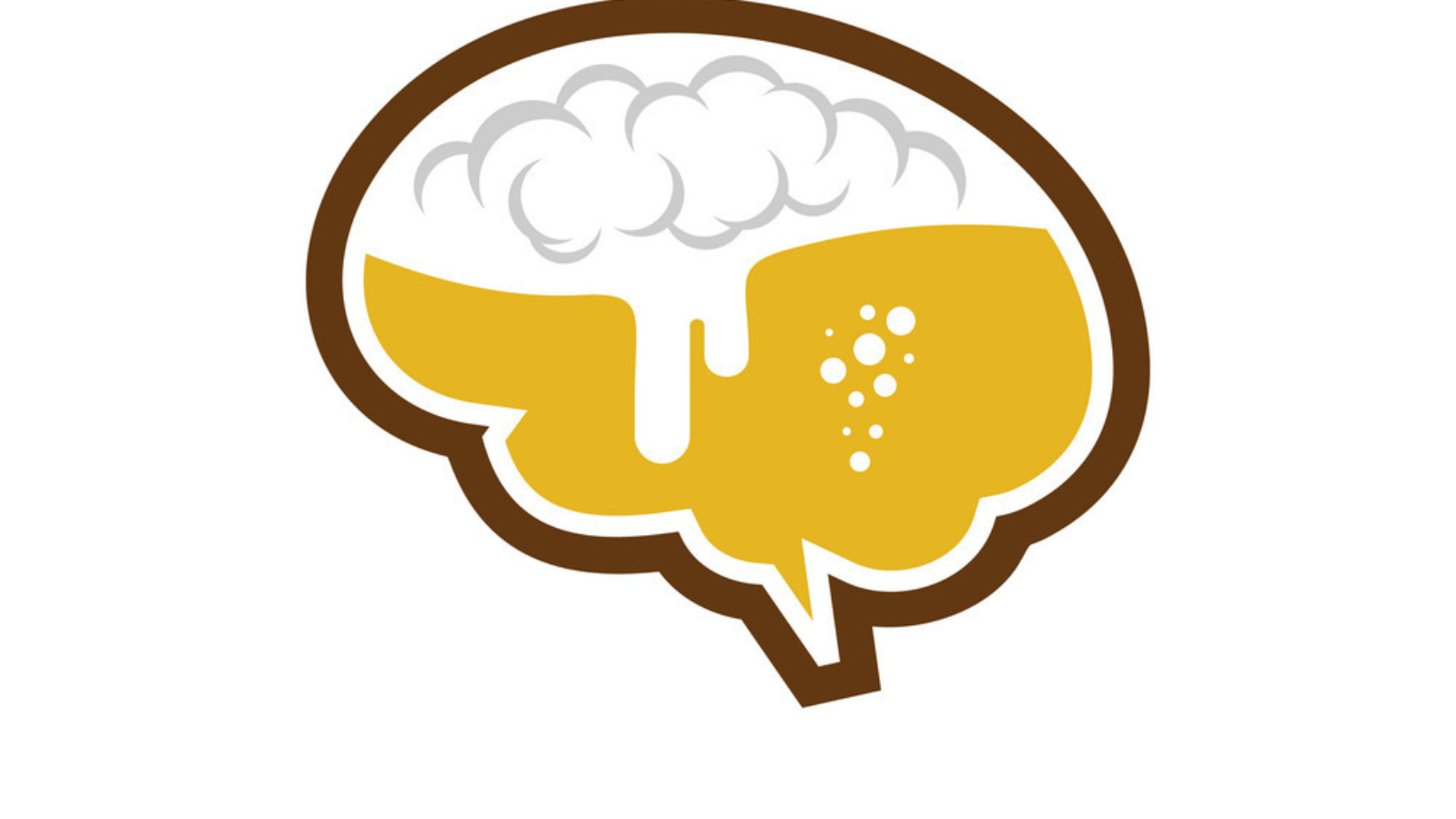 Brain Beer Logo Icon Design